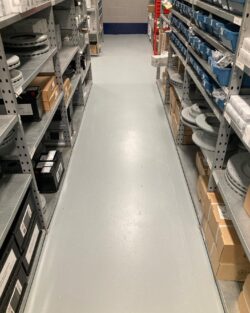 Commercial warehouse floor