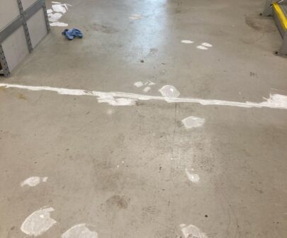 Commercial warehouse floor before