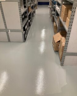 Commercial warehouse floor