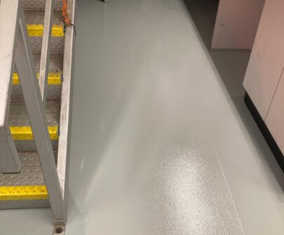 Commercial warehouse floor stairs