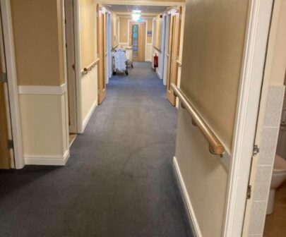 Paining and decorating hallway commercial