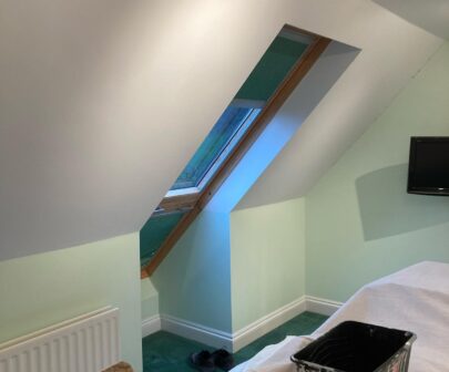 Residential paintwork internal roof