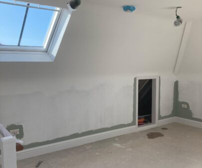 Residential paintwork internal roof