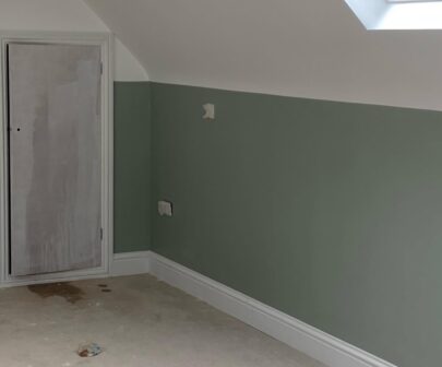 Residential paintwork internal roof