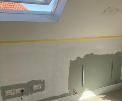 Residential paintwork internal roof