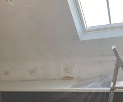 Residential paintwork internal roof