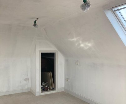 Residential paintwork internal roof