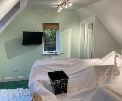 Residential paintwork internal roof