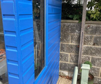 Shed painting after